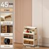 Foldable Dustproof Multi-Layer Storage Cabinet for Kitchen & Living Room