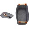 Holz-Tragetasche aus Filz Filz-Holzträger Halter Holzscheit-Tasche Holzkorb mit verstärktem Griff Outdoor Filz-Holzscheitkorb