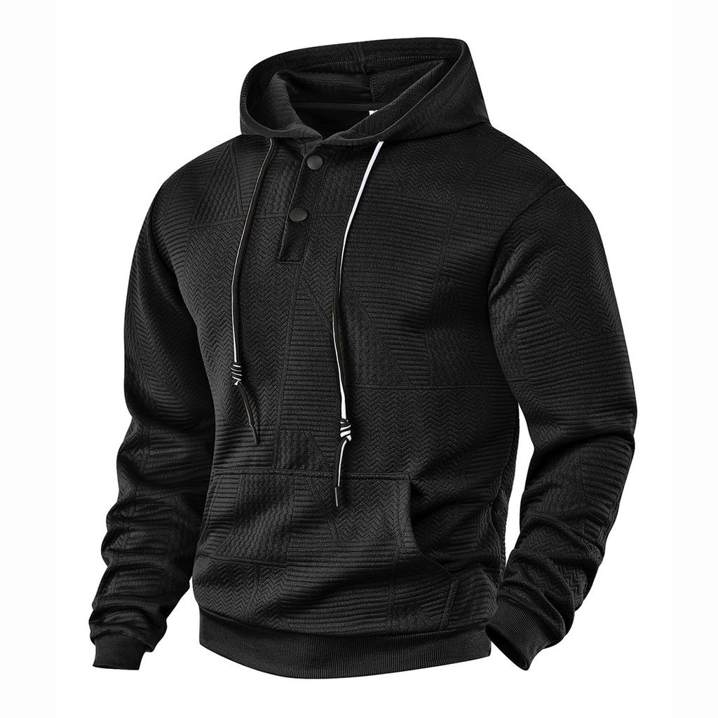Men's Casual Long Sleeve Pullover Hoodie for Fall Winter Sports and Everyday Wear