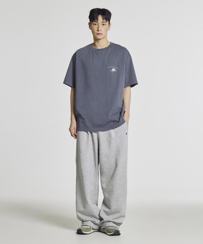 Nyuballanseu Nbmlg21433 / Uni Essential Summer Lightweight One-Pleat Wide Pants (Gray)