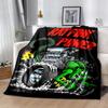 Rat Fink Power Flannel Blanket Soft All-Season Throw, Design for Camping, Car Travel, Hiking Sofa, Bed, Office Perfect Gift for Parties