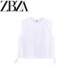 Zab Autumn New Women Clothes Western Style French Style Design Hollow Embroidery Top 4174379