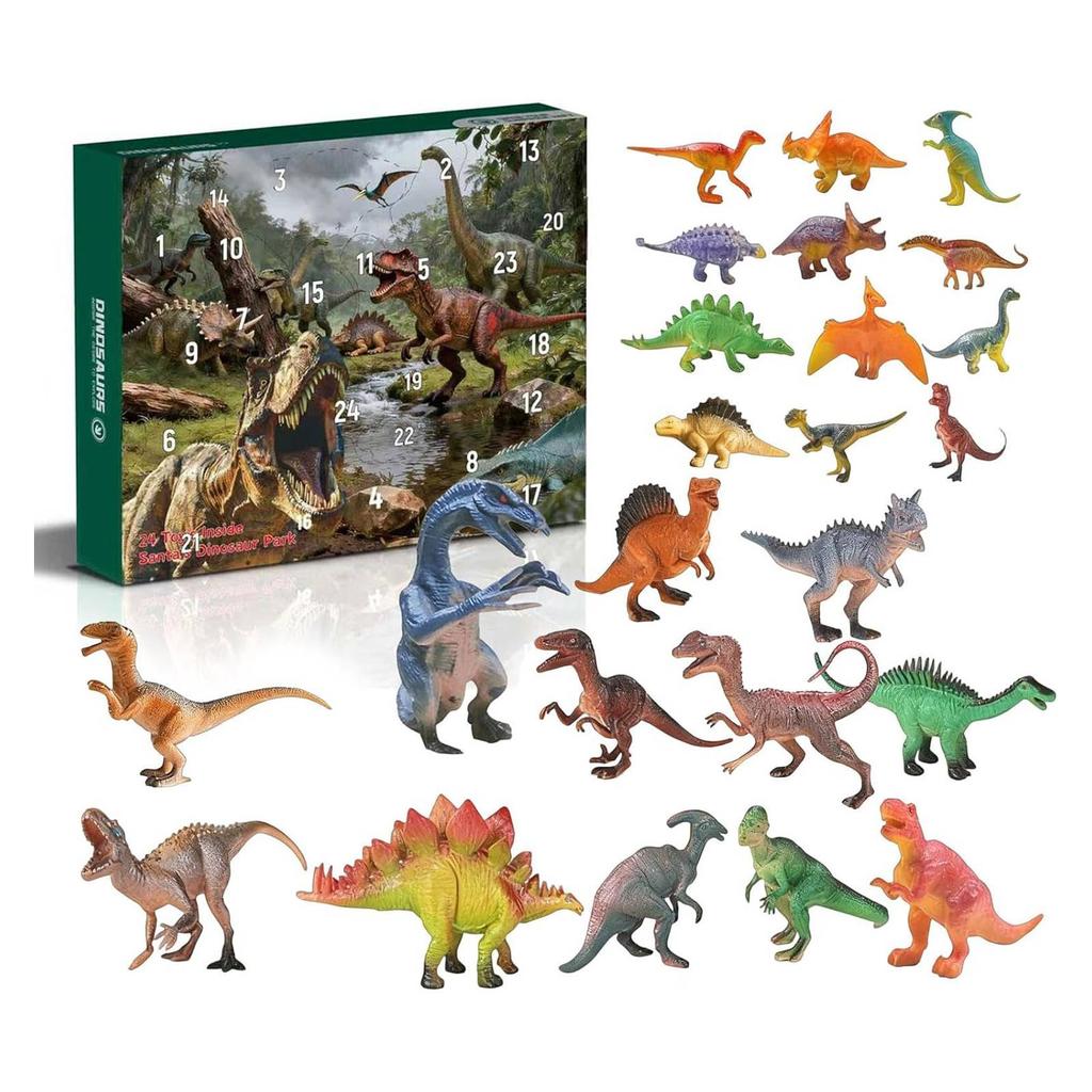 Dinosaur Advent Calendar 2025 24 Days Christmas Countdown Calendar Xmas Gift for Boys Girls Teens 3 4 5 6 Years Old