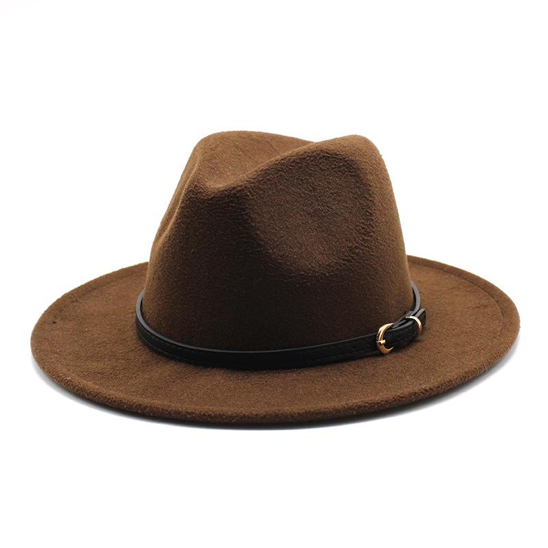 Jazz Hat Season British Retro Top Hat Men'S And Women'S Woolen Hats