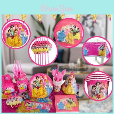 Delightful Princess Snow White Bella Jasmine Party Supplies Birthday Tableware Set