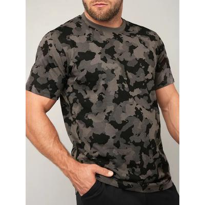 Men's 3D Printed Street Fashion T-Shirt Camouflage Pattern Printing Short Sleeve O-Neck Pullover Casual Top