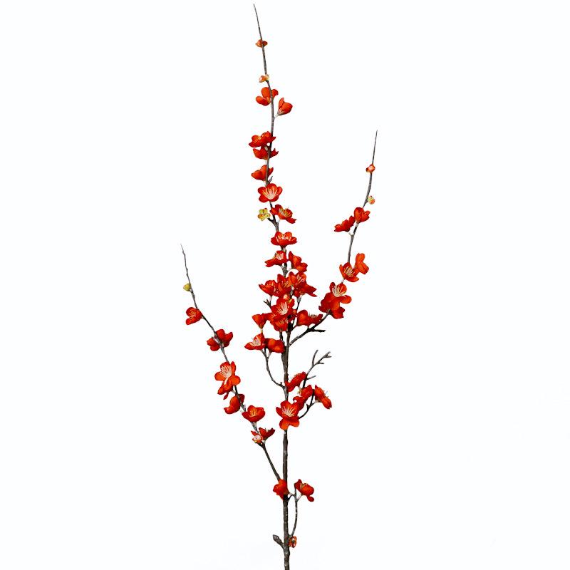 Silk Plum Blossom Simulation Flowers for Home Decor: Perfect for Living Room, TV Cabinet, or Coffee Table Arrangements.