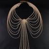 Strass Tailleketting, Sexy Overdreven Franje Meerdere Lagen Tailleketting, Glanzende Accessoires Damesketting