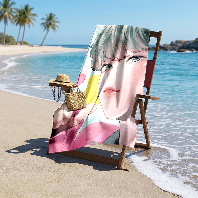 Serviette de plage Kpop Hunter Fashion: Idéal pour les aventures estivales Doux, absorbant et à séchage rapide, convient pour la natation et le bain