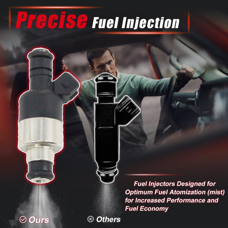 4PCS Fuel Injectors For Daewoo Lanos Cielo Corsa 1.5L 1.6L 1999 2000 2001 2002 INJ514 1710950 FJ10582 25176913 17103677