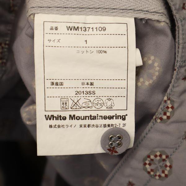 WHITE MOUNTAINEERING made in Japan Overall handle 7 minutes sleeve Button down shirt Women Used