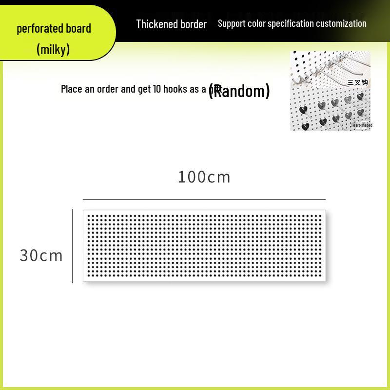 Wandmontiertes Lochplatten-Aufbewahrungsregal für Schmuck, Werkzeuge und Zubehör