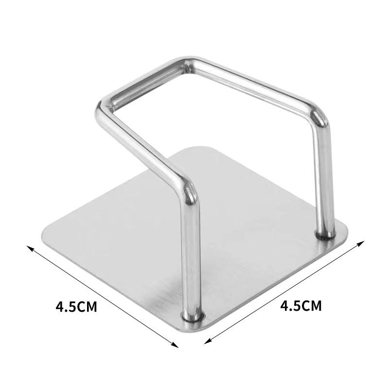 Custom Thickened Stainless Steel No-Drill Adhesive Hook for Bathroom, Kitchen, or Door