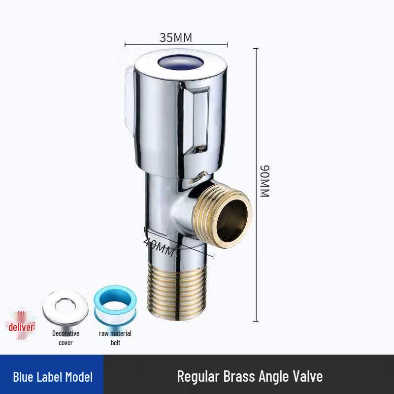 Shengbai 3-Way Hot & Cold Angle Stop Valve (2-Pack)