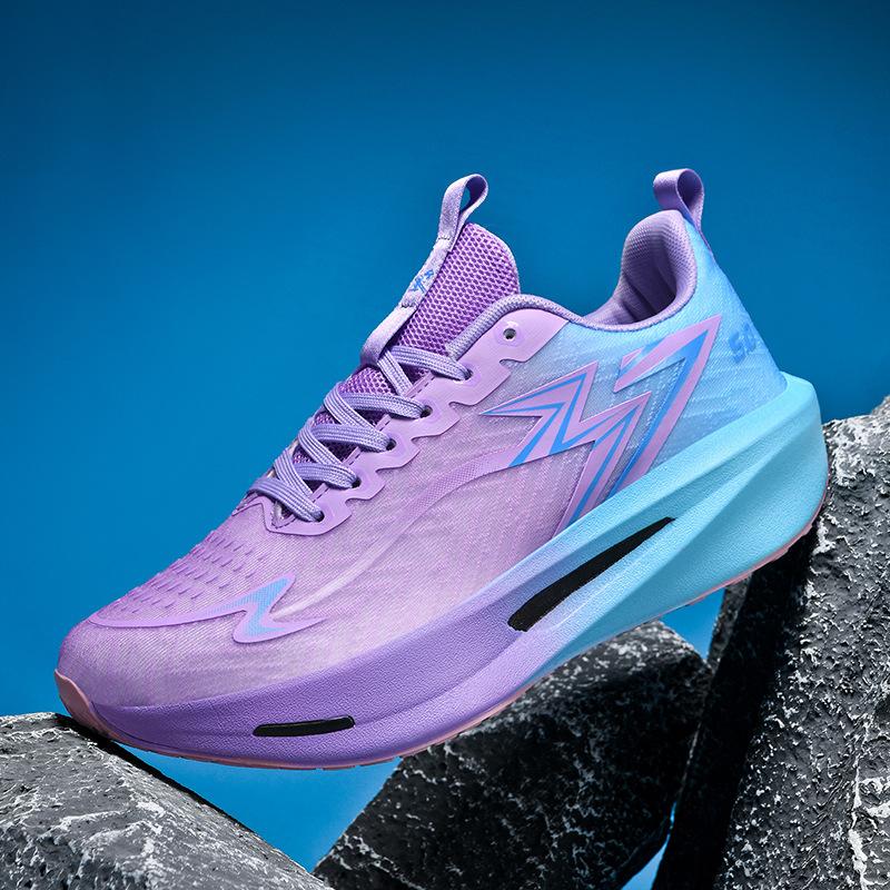 Foreign Trade Carbon Board Running Shoes 2025 New Autumn Breathable Professional Racing Marathon Running Shoes Men's and Women's Shock Absorption