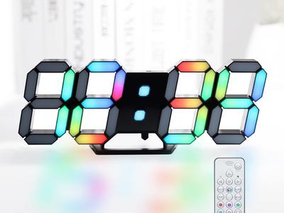 KOSUMOSU ACD-215C RGB LED Wall Clock 15in