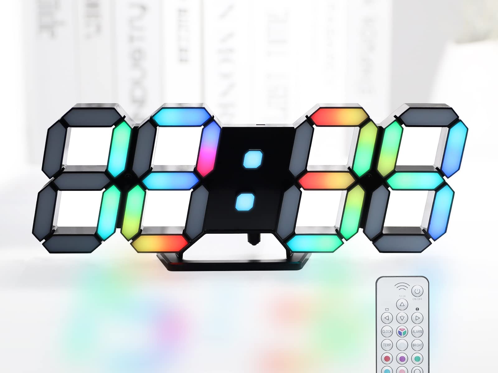 

KOSUMOSU ACD-215C RGB LED Настінний годинник 15 дюймів
