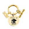 Stainless Steel Graduation Keychain Pendant - Gift Engraving Available