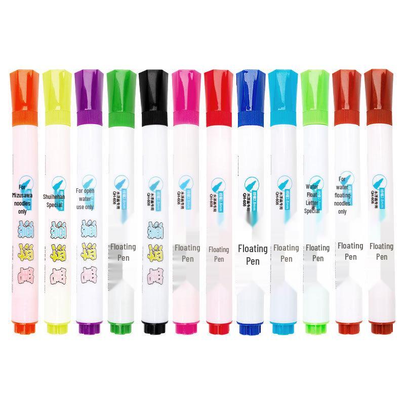 Water-Based Colorful Whiteboard Marker & Magic Floating Paintbrush for Kids - Erasable and Easy To Use