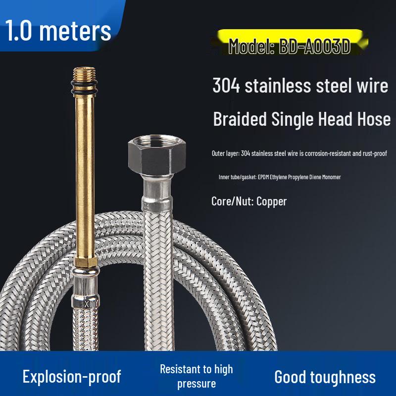 IPWEN 304 Stainless Steel Braided Faucet Inlet Hose