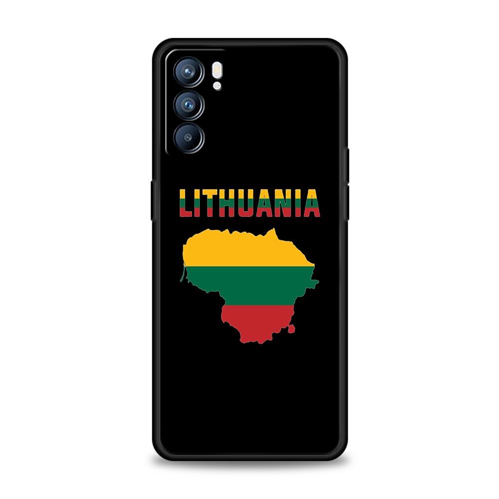 Flag of Lithuania Flag Phone Case For Oppo Reno8 Reno7 Reno6 Pro A54 5G Find X6 X5 A53 A52 A9 A15 A95 A17 A16 A74 A57 A31 Cover