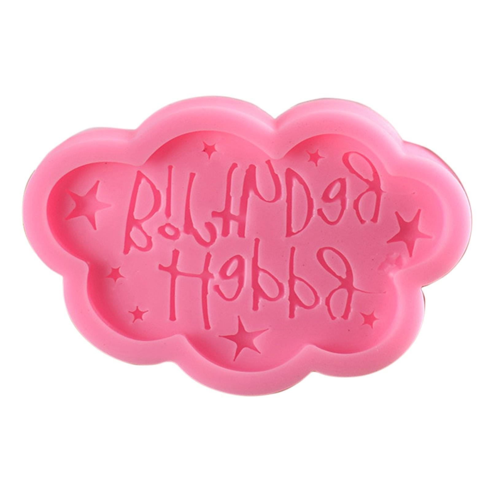 

Силиконовая буква для шоколадного торта Sagit с днем ​​рождения One Size розовый