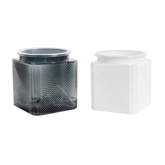 Automatic Water-absorbing Flowerpot with Transparent Water Level Indicator Self-Watering Planter for Indoor Plants Succulents Cactus Herb