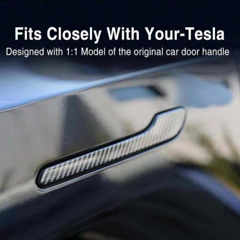 1 Set Suitable for Tesla Updated Model 3Y Door Handle Protective Film Scratch Resistant TPU Transparent Protective Film Interior Mirrors 6