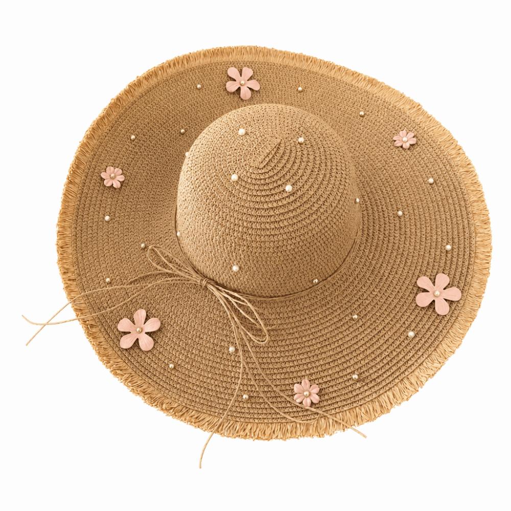 Lightweight Straw Hat Multicolor Sun Block Hat Fashion Big Brim Hat Beach Use
