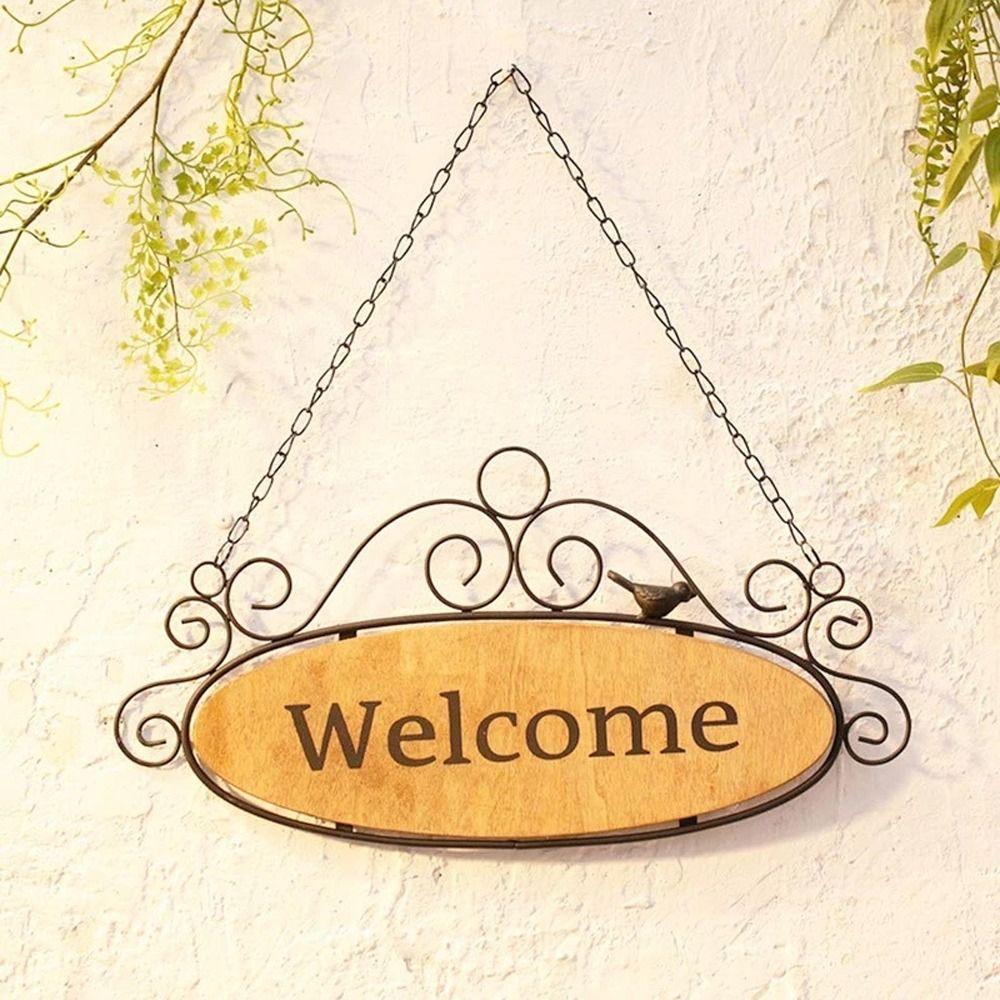 

Wooden Blank Doorplate Hanging Blank Wall Decoration Pendant Home Decoration Welcome Sign Indoor