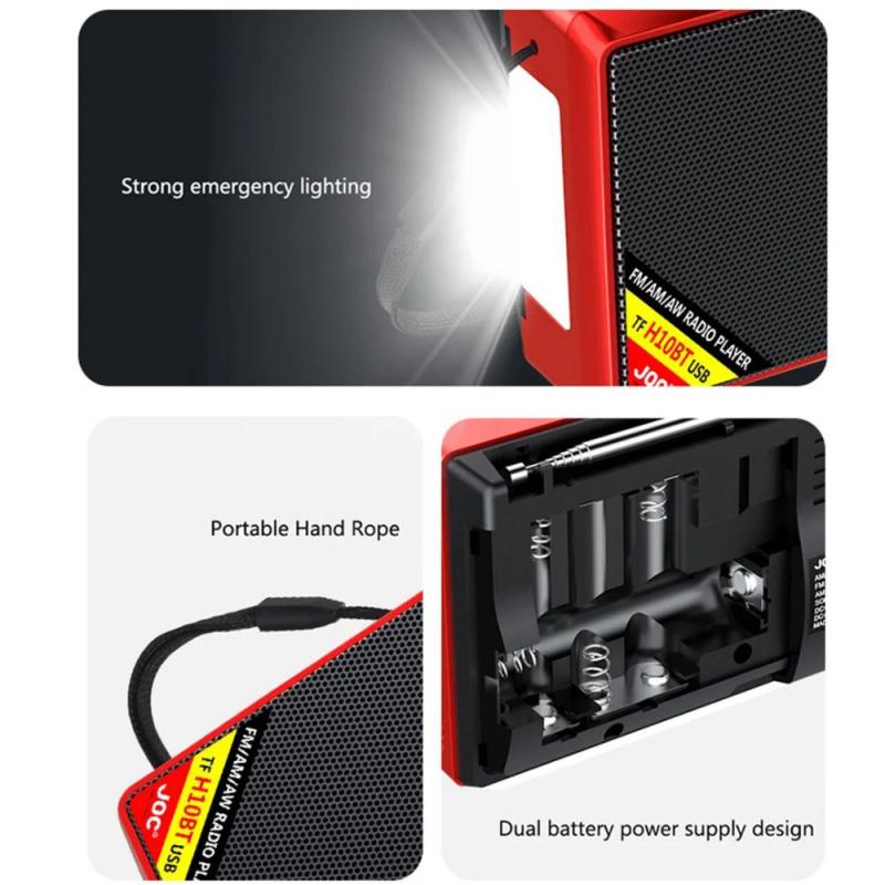 Radio FM AM SW Portable Radios AM FM Rechargeable Shortwave Radio Battery Powered Full Waves USB TF MUsic Box Bluetooth Speaker