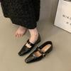 2025 Korean version of fairy style late spring new French retro light mouth single shoes female late Mary Jane shoes temperament low heel