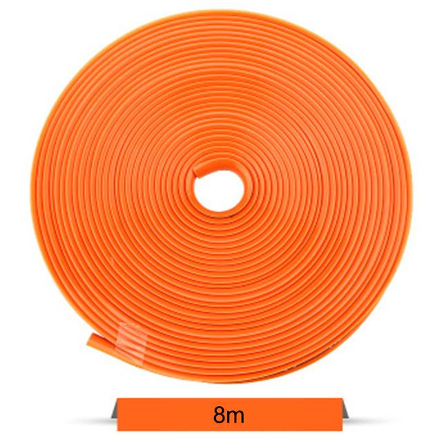 Auto Wheel Trim Strip Tyre Rim Crash Strip Wheel Hub Anti Scraping Scratch Decorative Thread Tape Red Rims contour Protector