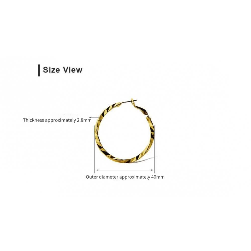 Tani By mineTani Cut Hoop Earring Ms4e119o