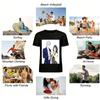 Couple Heart Gesture Print Matching Tops Fashion Sweet Cool Style For Dating Couple Wear Pure cotton T-shirt