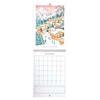 1/2 Pcs 2025 Wall Calendar 12-Month Travel Calendar Wall Hanging Monthly Planner for Home Office Schedule Organizing