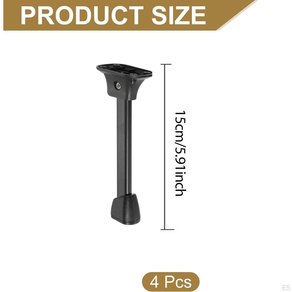 4 Pieces Folding Table Legs Bed Laptop Desk Feet Furniture Accessories DIY