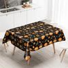 Plastic Halloween Tablecloth Bronzing Table Decoration Pumpkin Table Cover Pumpkin Ghost Haunted House Tablecover