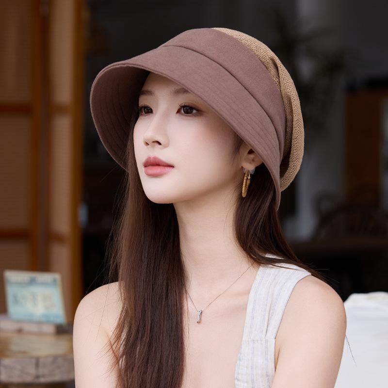 Spring and Summer Versatile Pleated Pile Beret Women's Fashion Face Small Sunscreen Hat Outdoor Casual Sun Hat