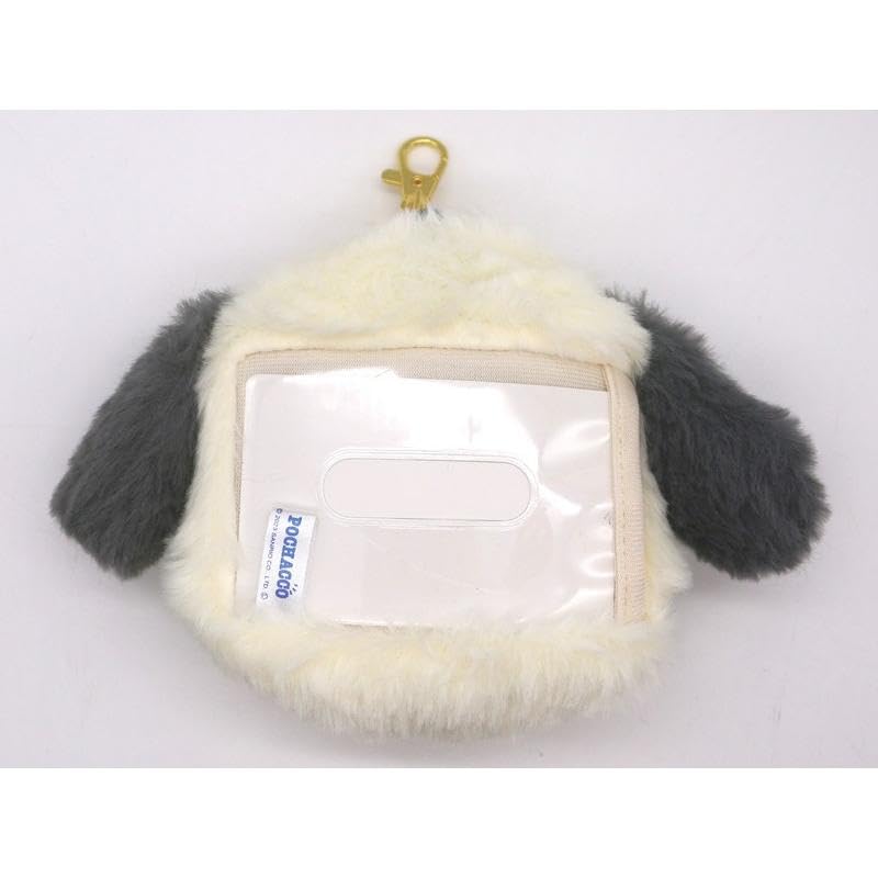 Pochacco Face Pass Case with Plush Toy Set Reel, (Pass Case, Ring)