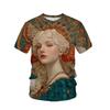Summer new series Greek mythology series 3D printing short-sleeved fashion trend men's and women's sports and leisure t-shirts