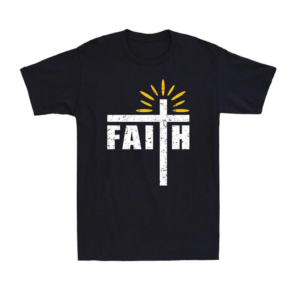 Jesus Christian Faith Cross God Religious Bible Church Vintage T-Shirt Gift Tee L