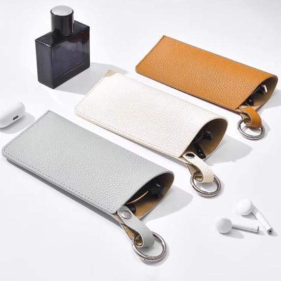 Eyeglass Case Sunglasses Storage Bag Waterproof Wear Resistant Solid Color Easy Access Eyeglasses Soft Holder Pocket Case