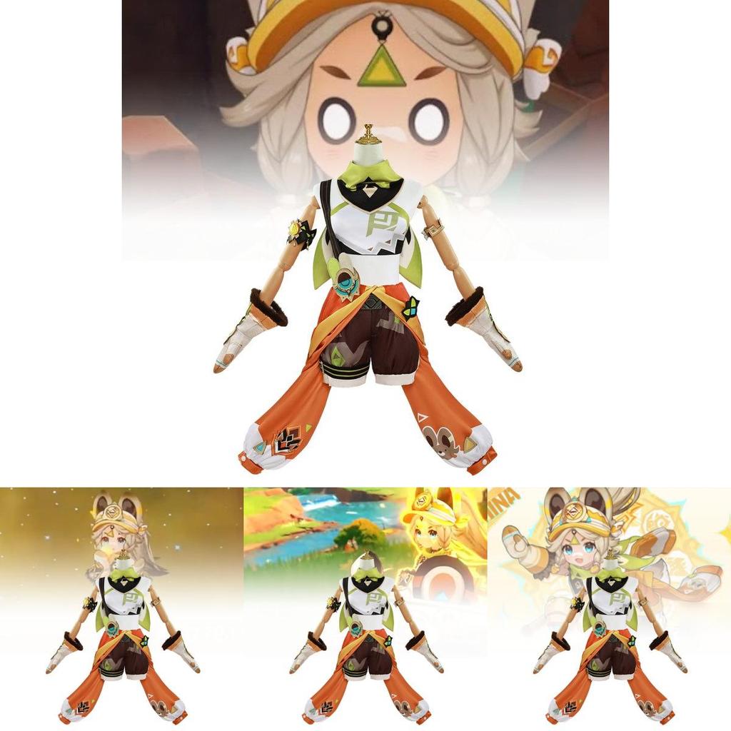 Adorable Kazhina Cosplay Costume For Genshin Impact Character Roleplay In Soft Polyester Fabric Available In Multiple Sizes