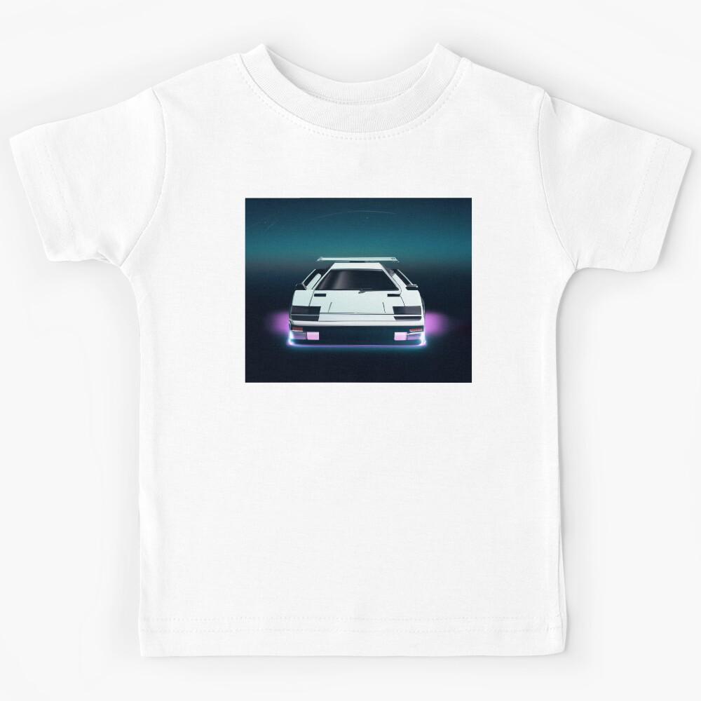 Synthwave sports car No.1 Kids T-Shirt 120