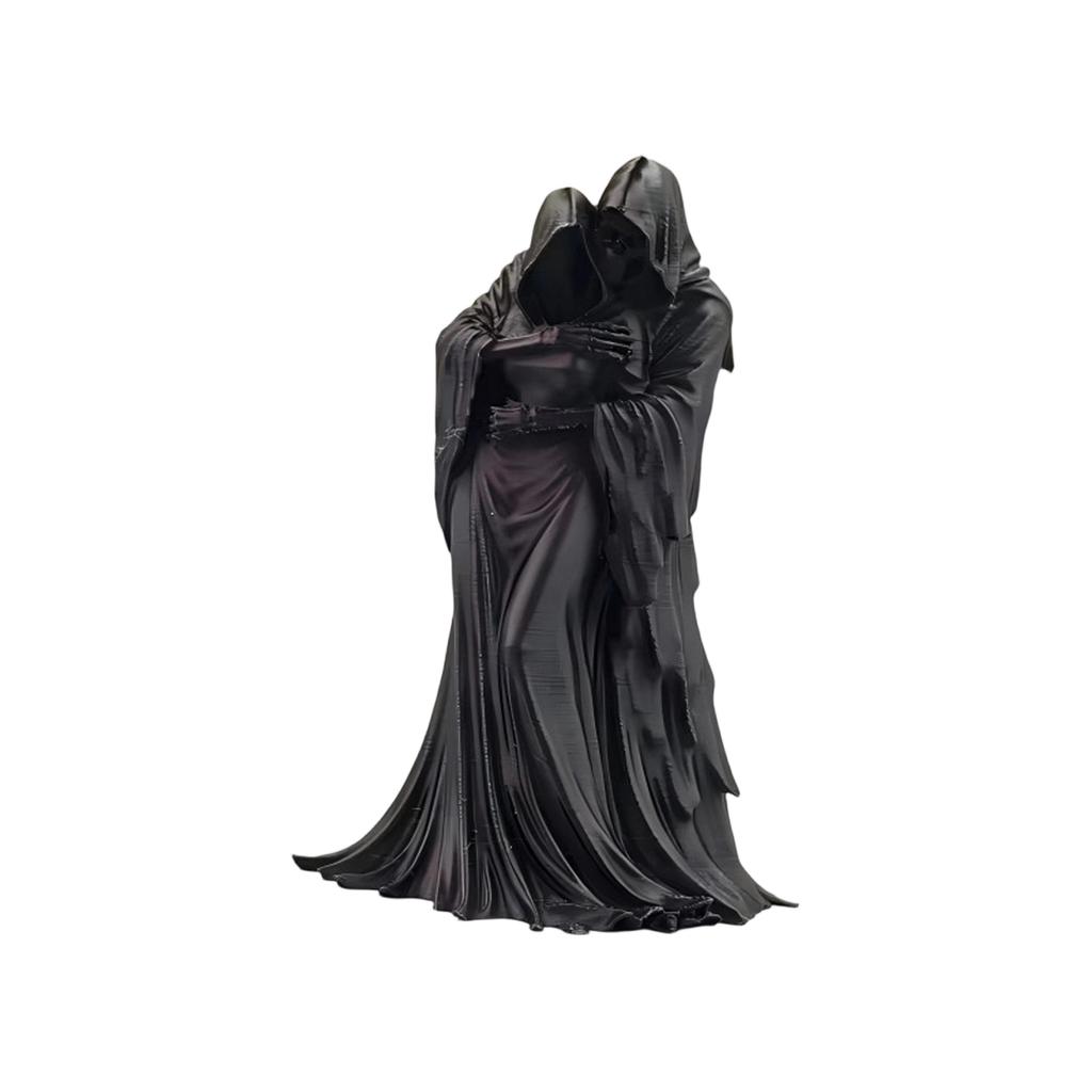 Gothic Style Skeleton Statue Embracing Figure Resin Sculpture Home Room Bookshelf Ornament Desktop Decoration Gothic Art Figurine