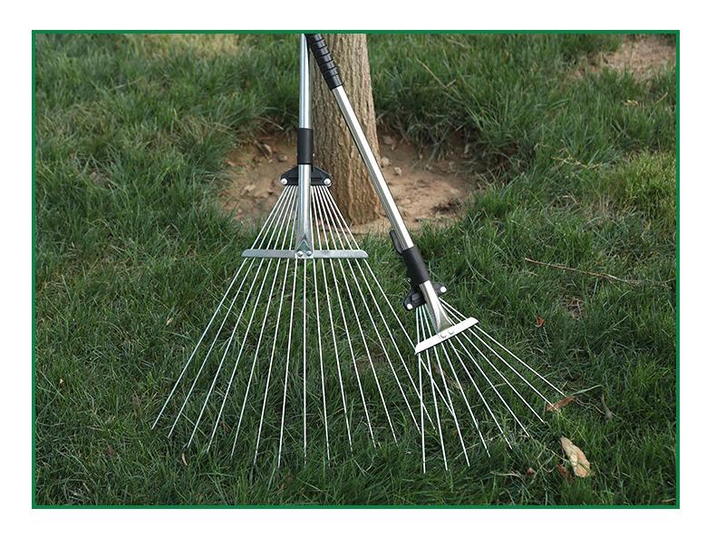 Stainless Steel Agricultural Floor Rake for Grass and Leaves