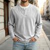 Men's Long Sleeve Crewneck Sweatshirt with Look Casual Loose Fit Pullover for Spring