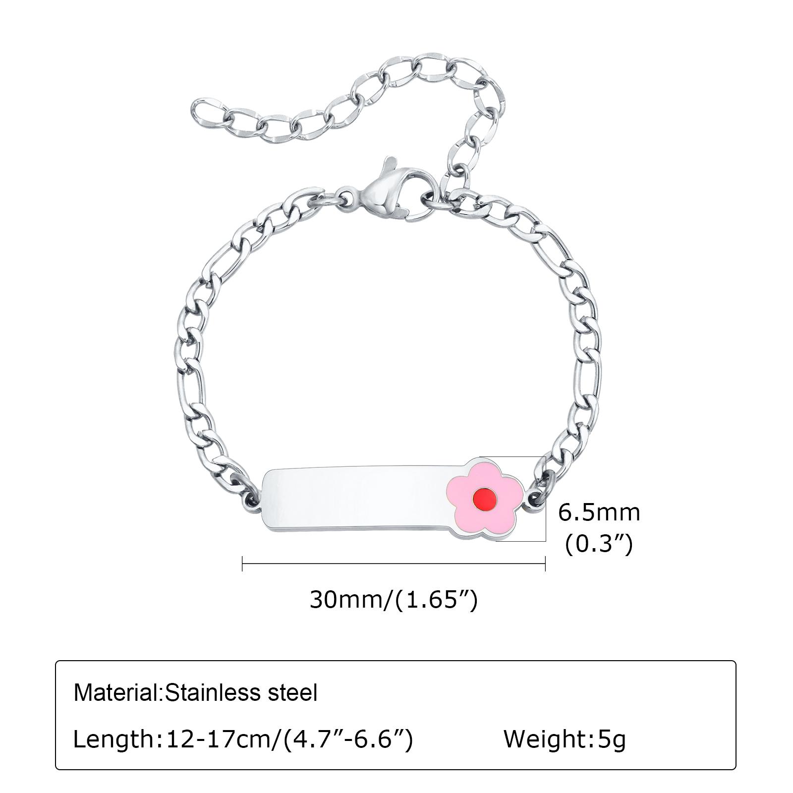 

Vnox Personalized Baby Names Bracelets,Custom Baptism Gift, Anti Allergy Stainless Steel Chain Bracelets, Gifts to Newborns Write Front