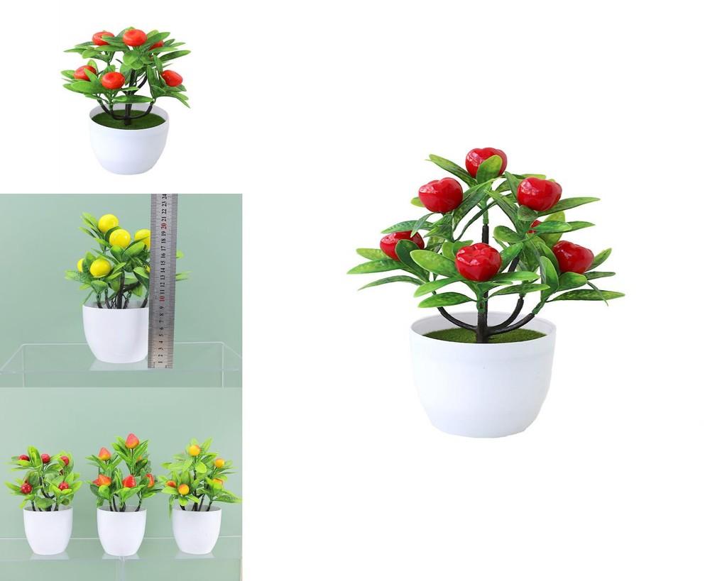 Fruit Tree Artificial Plant With Plastic Craft For Home Decor And Gift Use
